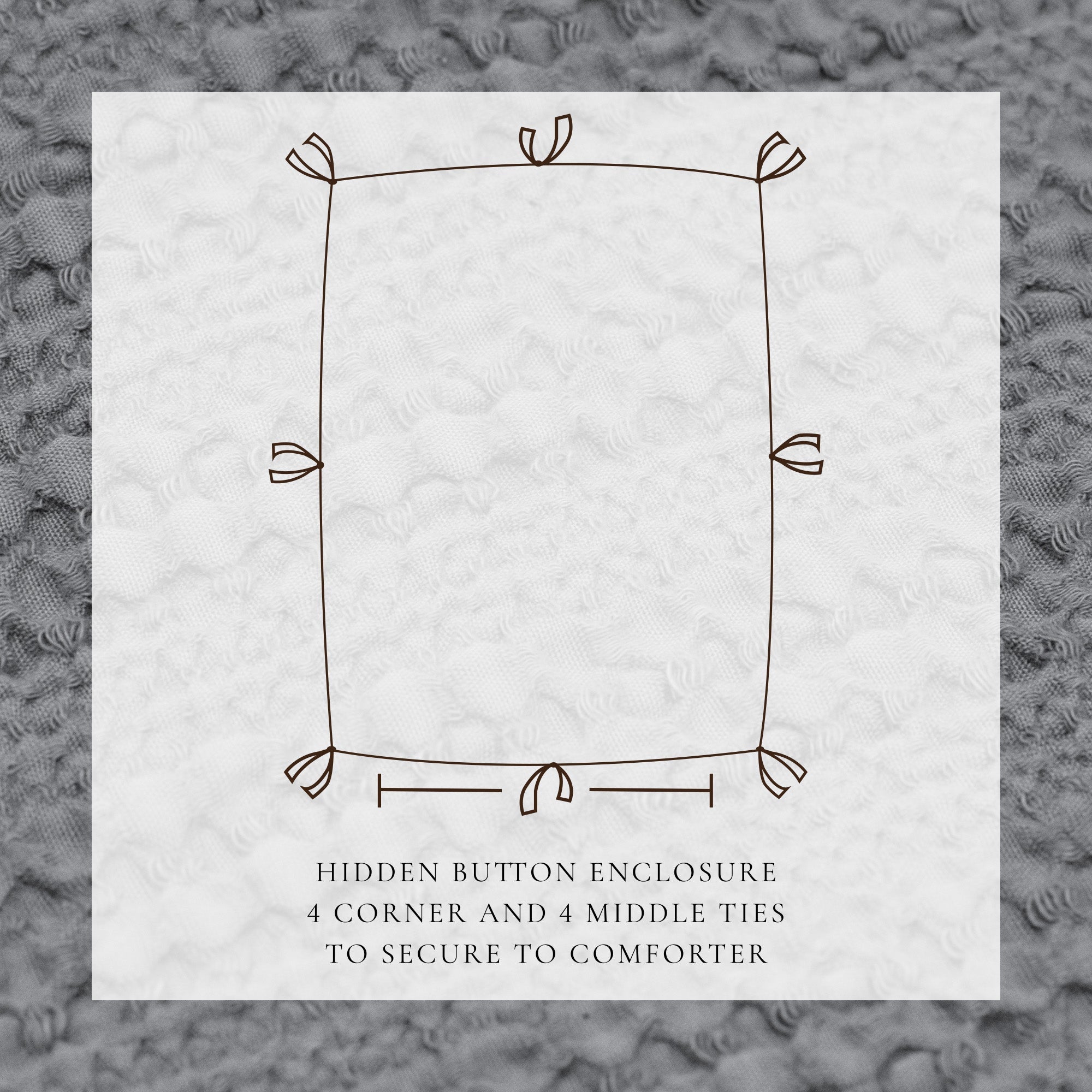 100% Cotton Honeycomb Waffle Duvet Set - Mattea Collection