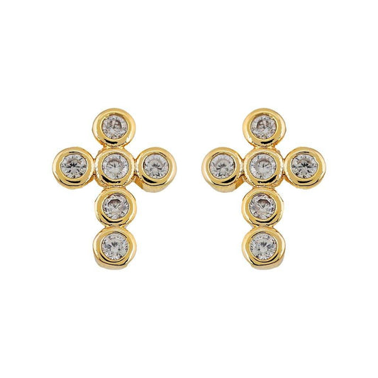 Mimi Mini Cross Earrings