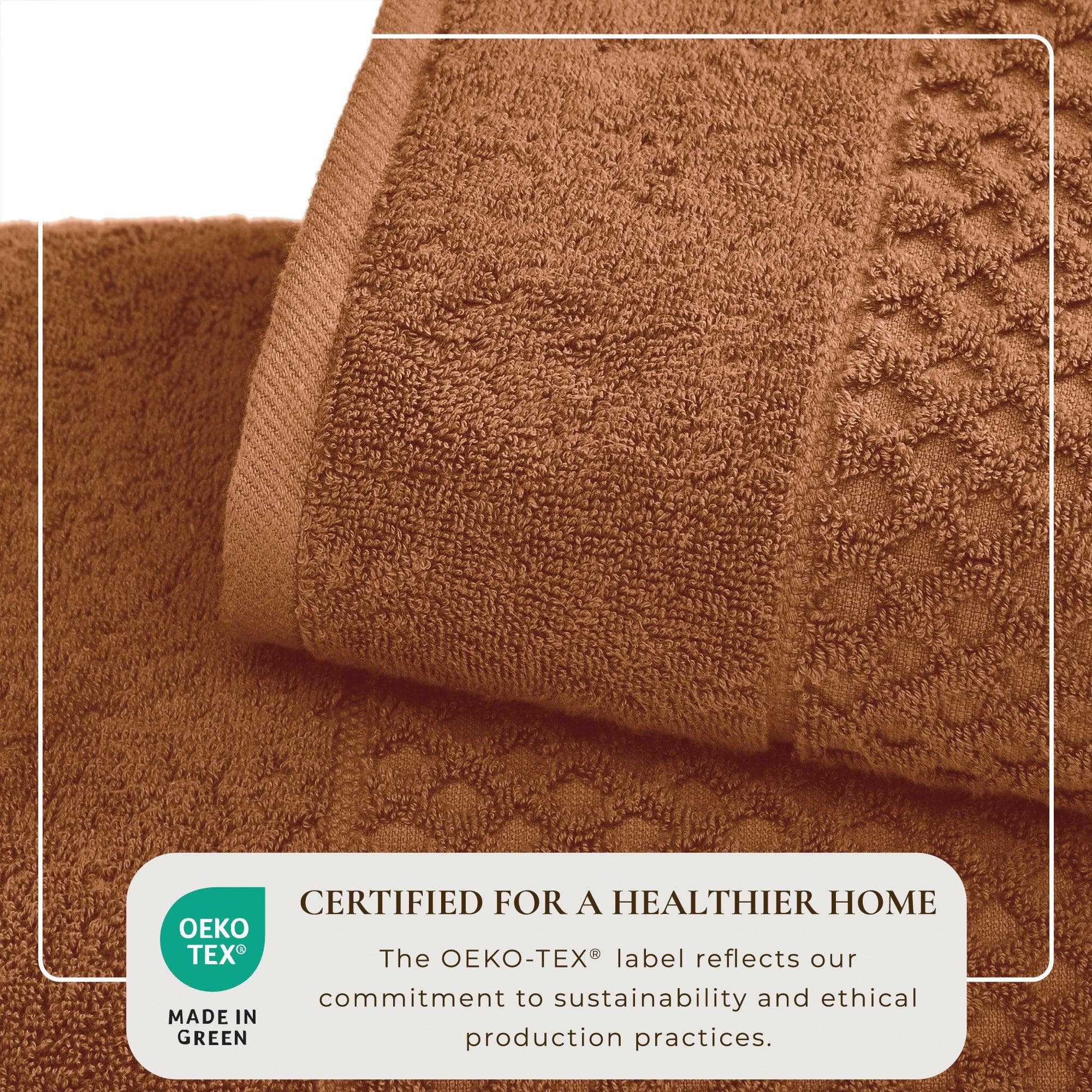 Cotton Diamond Waffle Weave Bath Towel Set - Grayson Collection