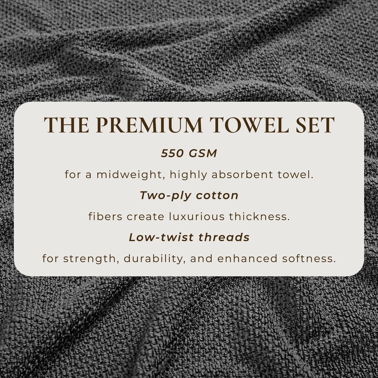 Cotton Textured Bath Towel Set - Acacia Collection