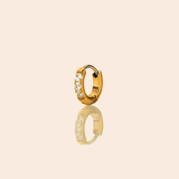 Single Ocean Ave Huggie Hoop Earring
