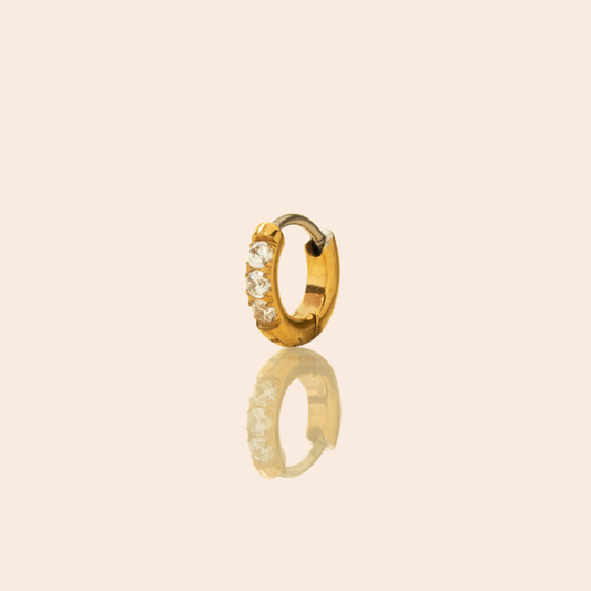 Single Ocean Ave Huggie Hoop Earring