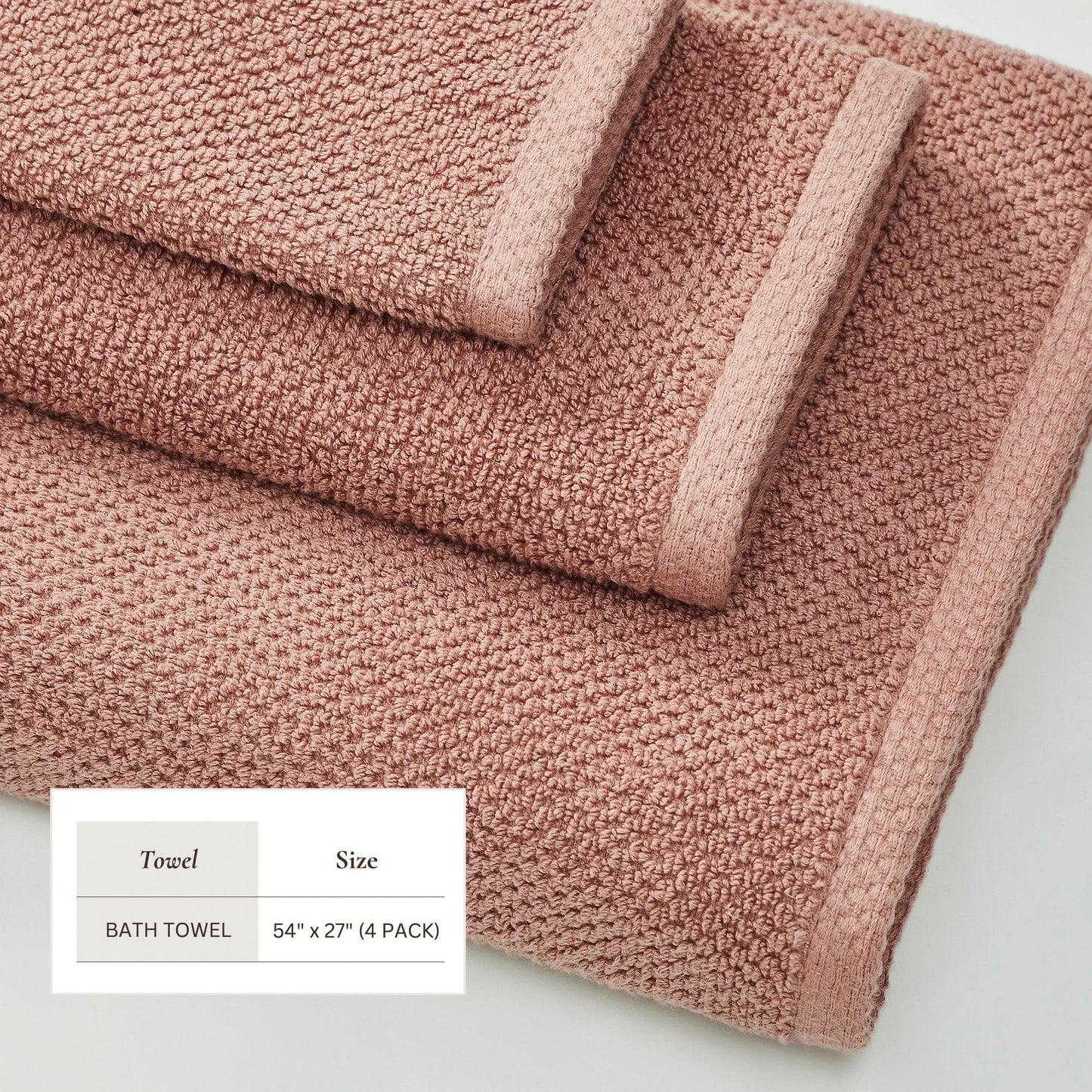 Cotton Textured Bath Towel Set - Acacia Collection