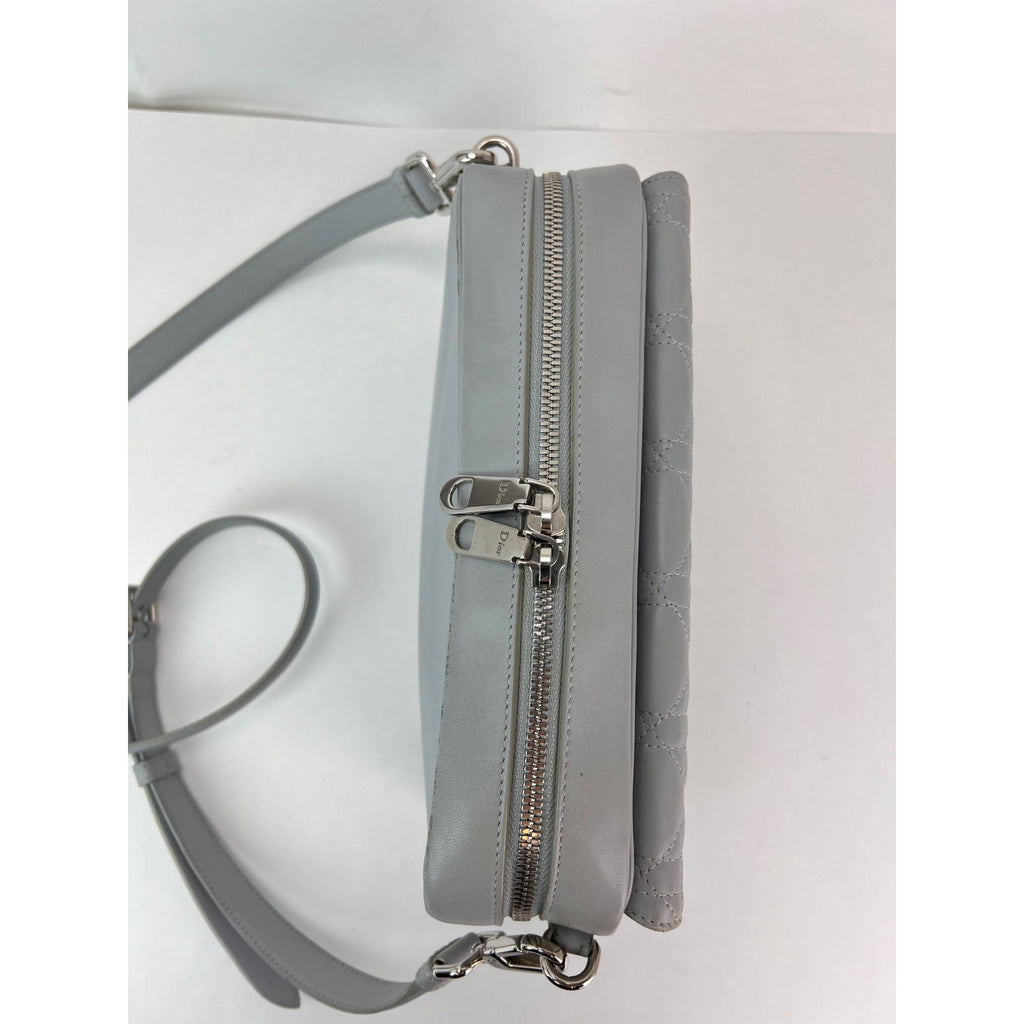 Christian Dior Lambskin Cannage Stardust Small Camera Crossbody Bag
