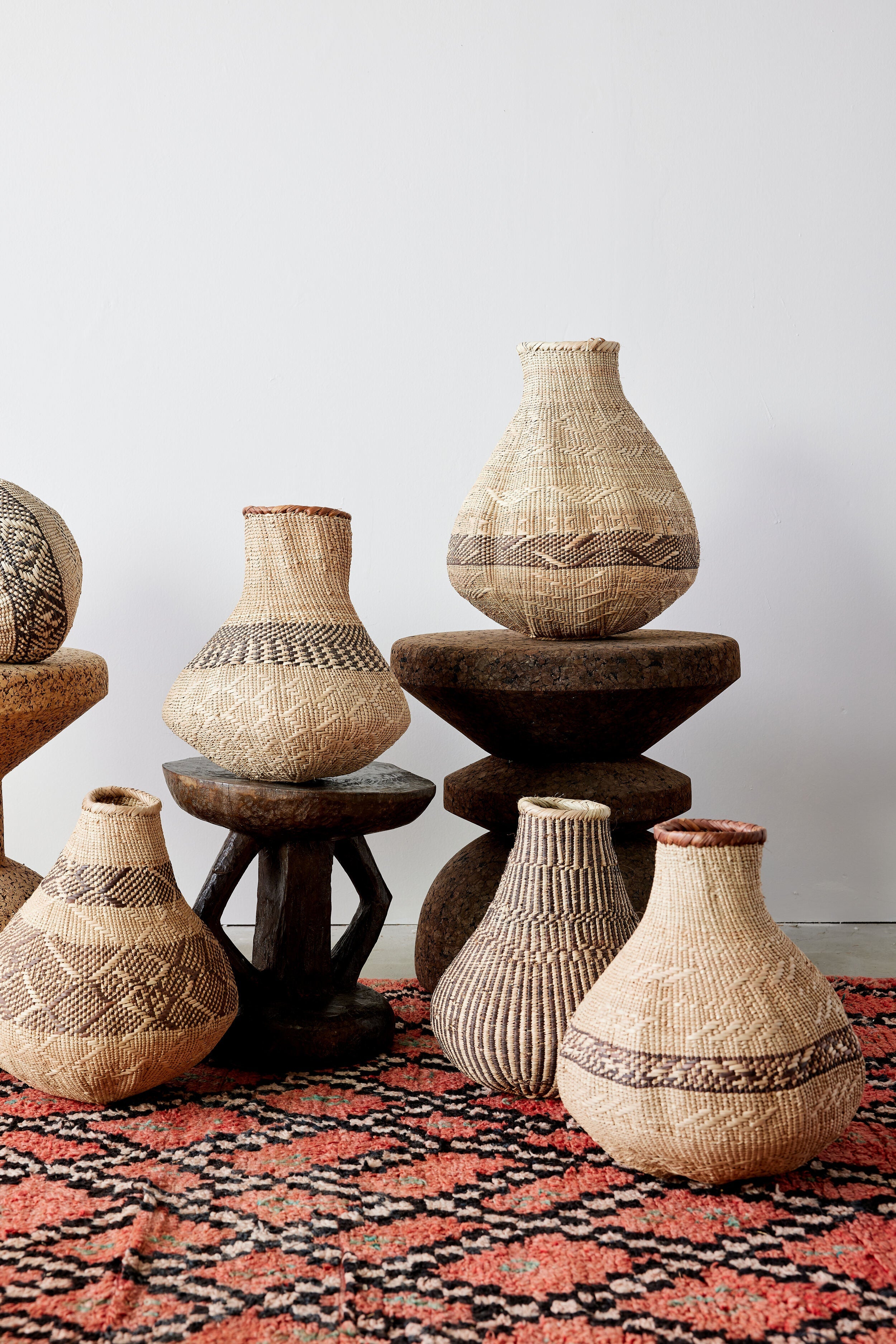 Patterned Binga Nongo Gourd Woven Basket