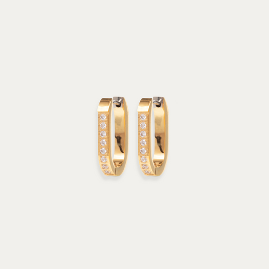 Pavé Trendsetter Hoop Earrings