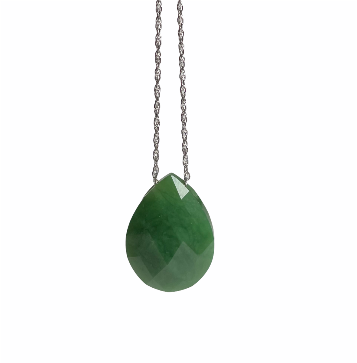 Faceted Teardrop Pendant 17*22mm