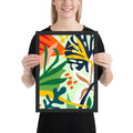 Framed photo paper poster