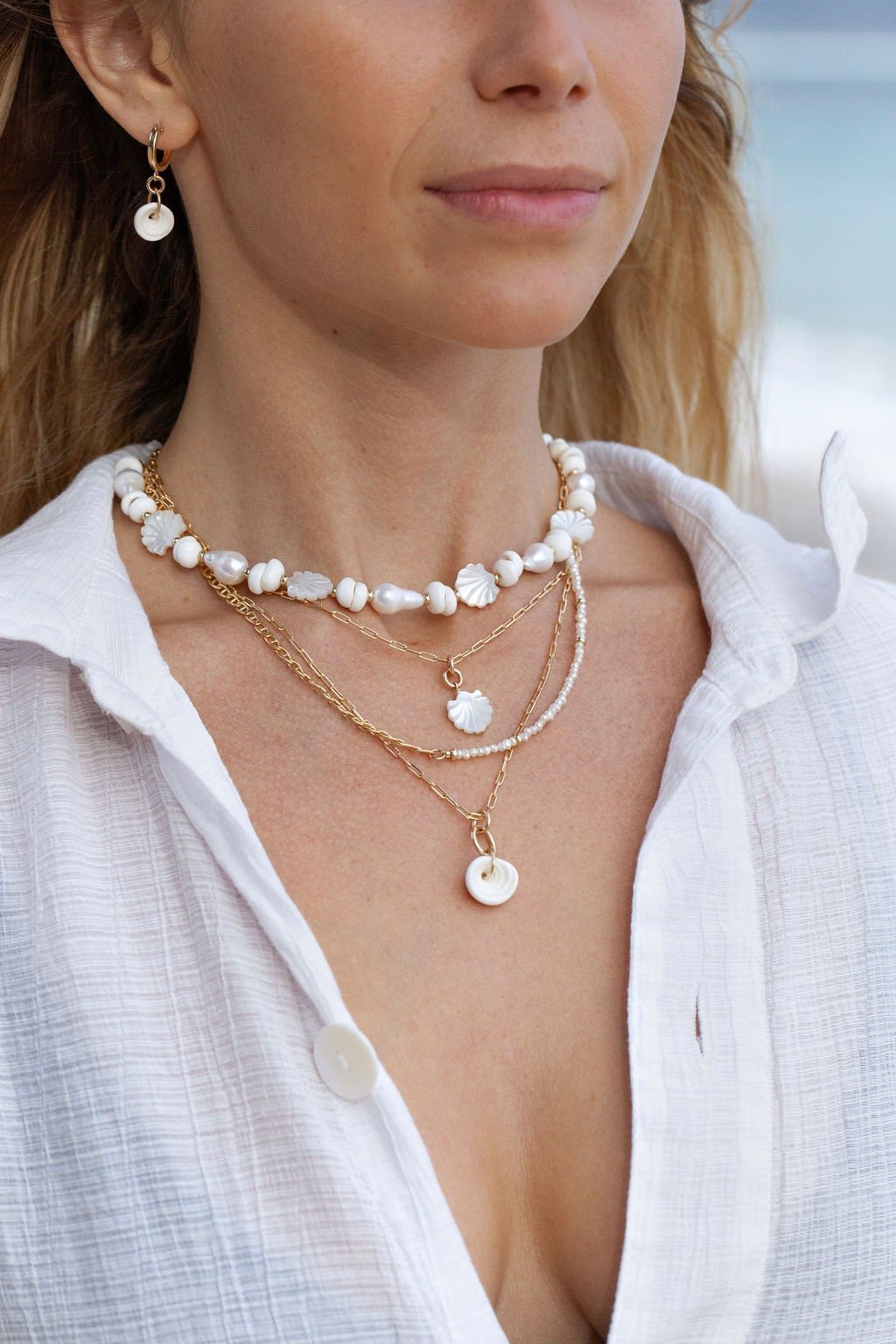 Puka Shell Chain Necklace - Kahale