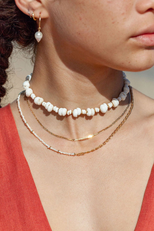Puka Shell Choker Necklace - Keone