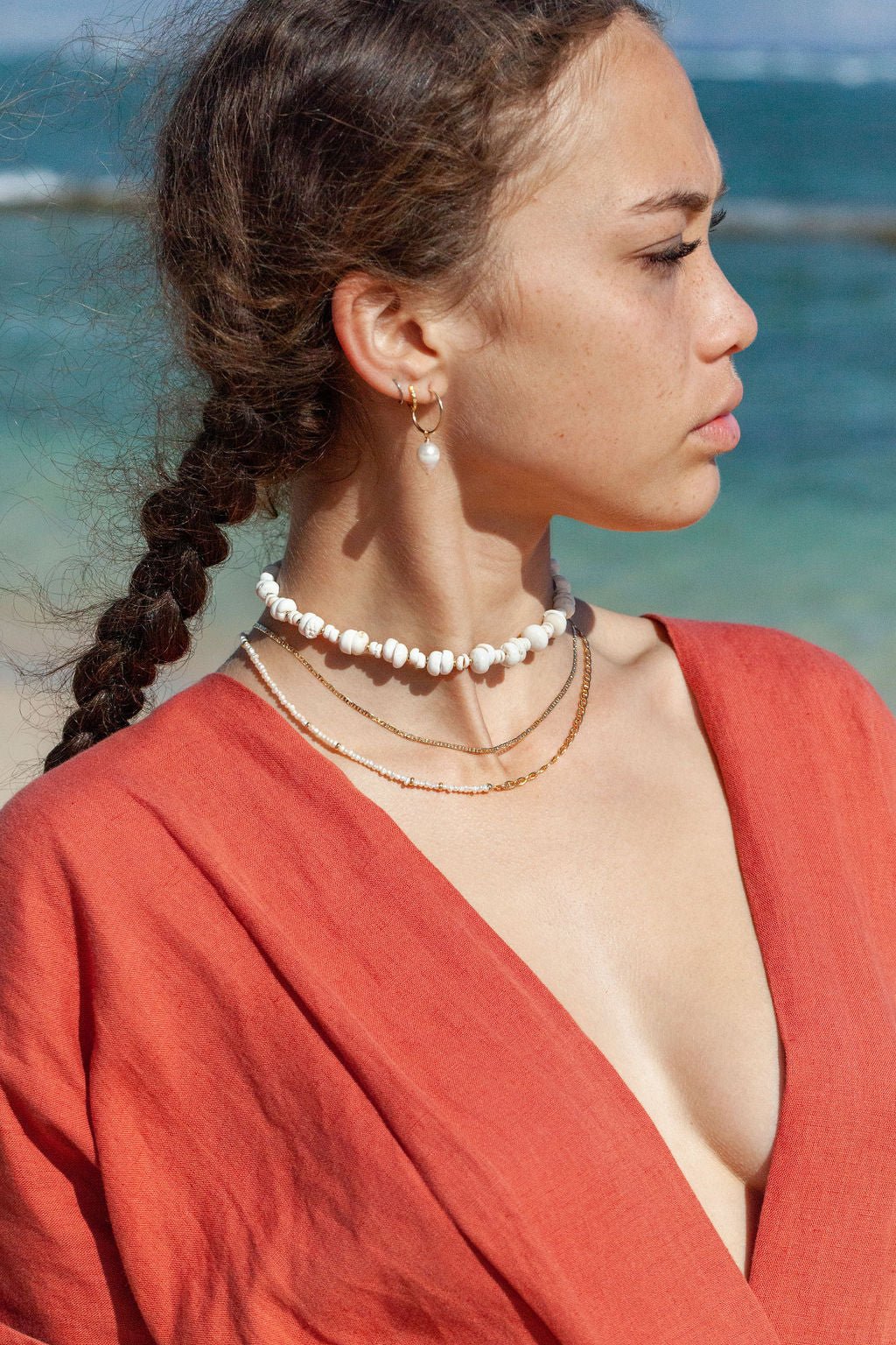 Puka Shell Choker Necklace - Keone