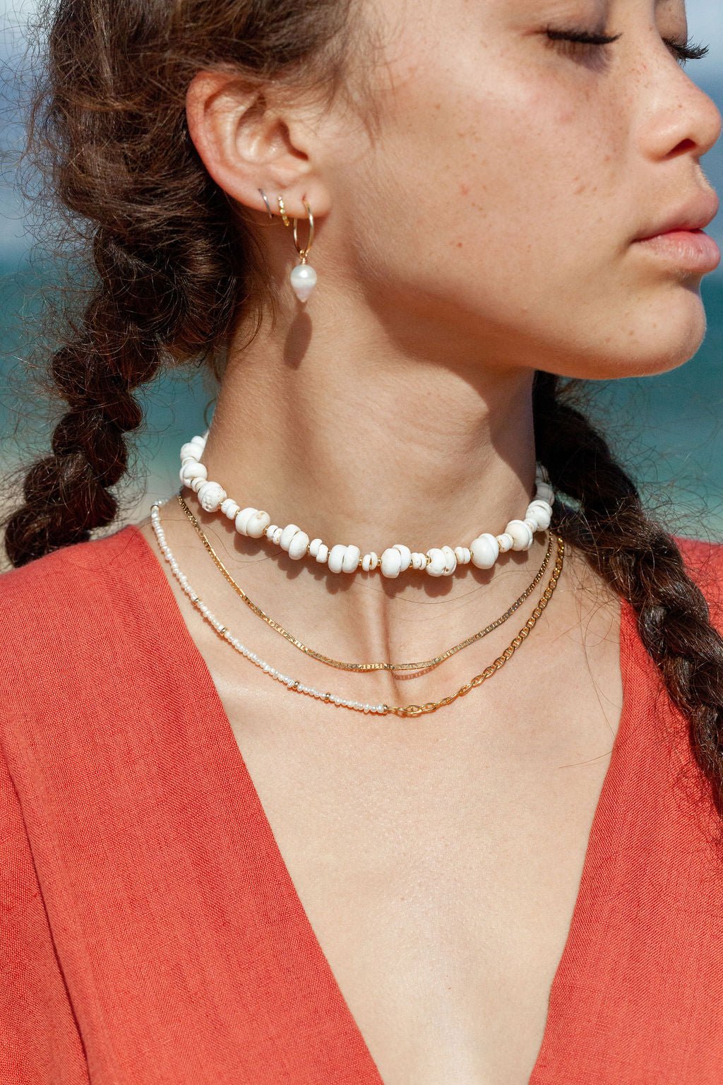 Puka Shell Choker Necklace - Keone