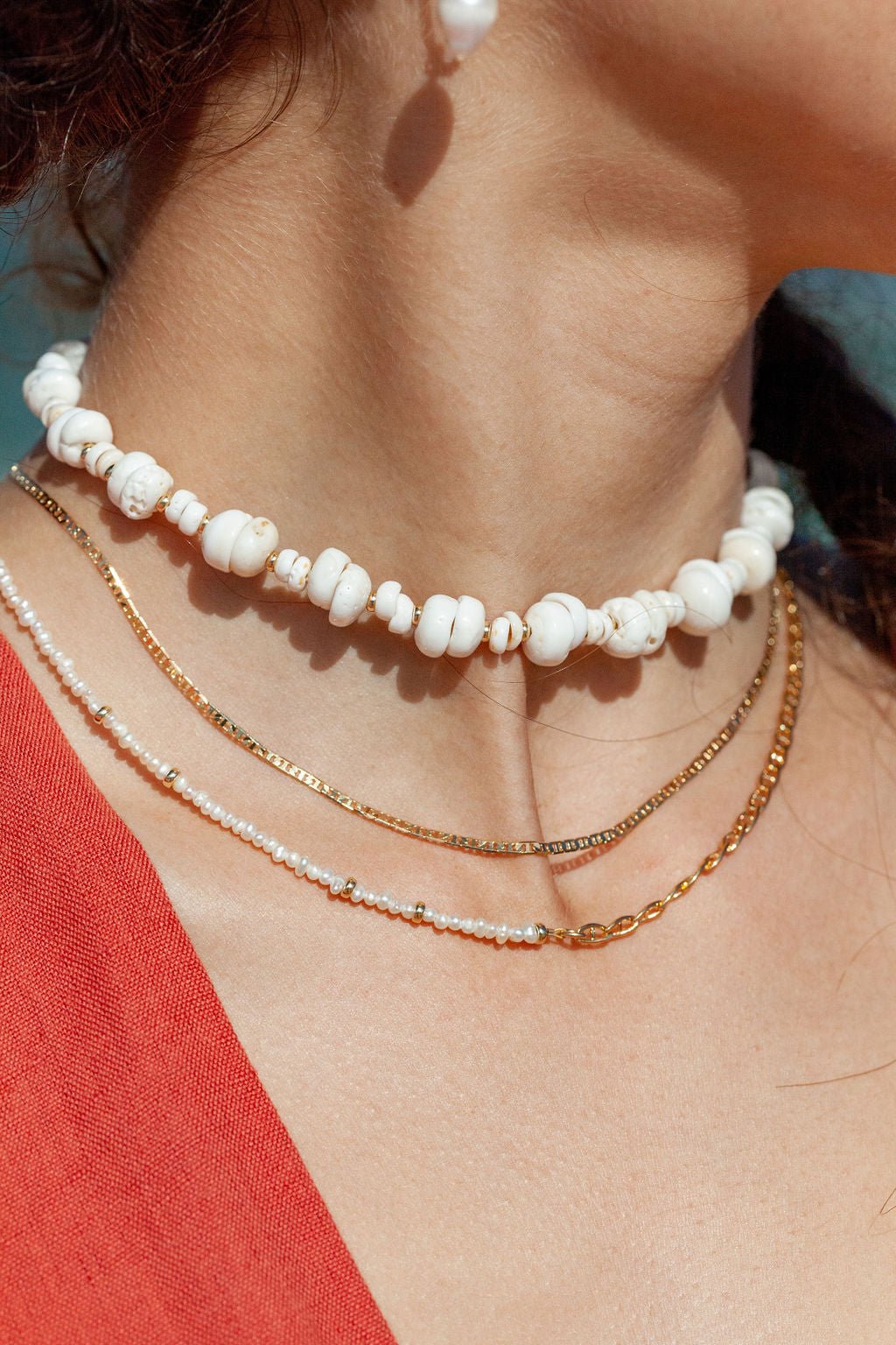 Puka Shell Choker Necklace - Keone