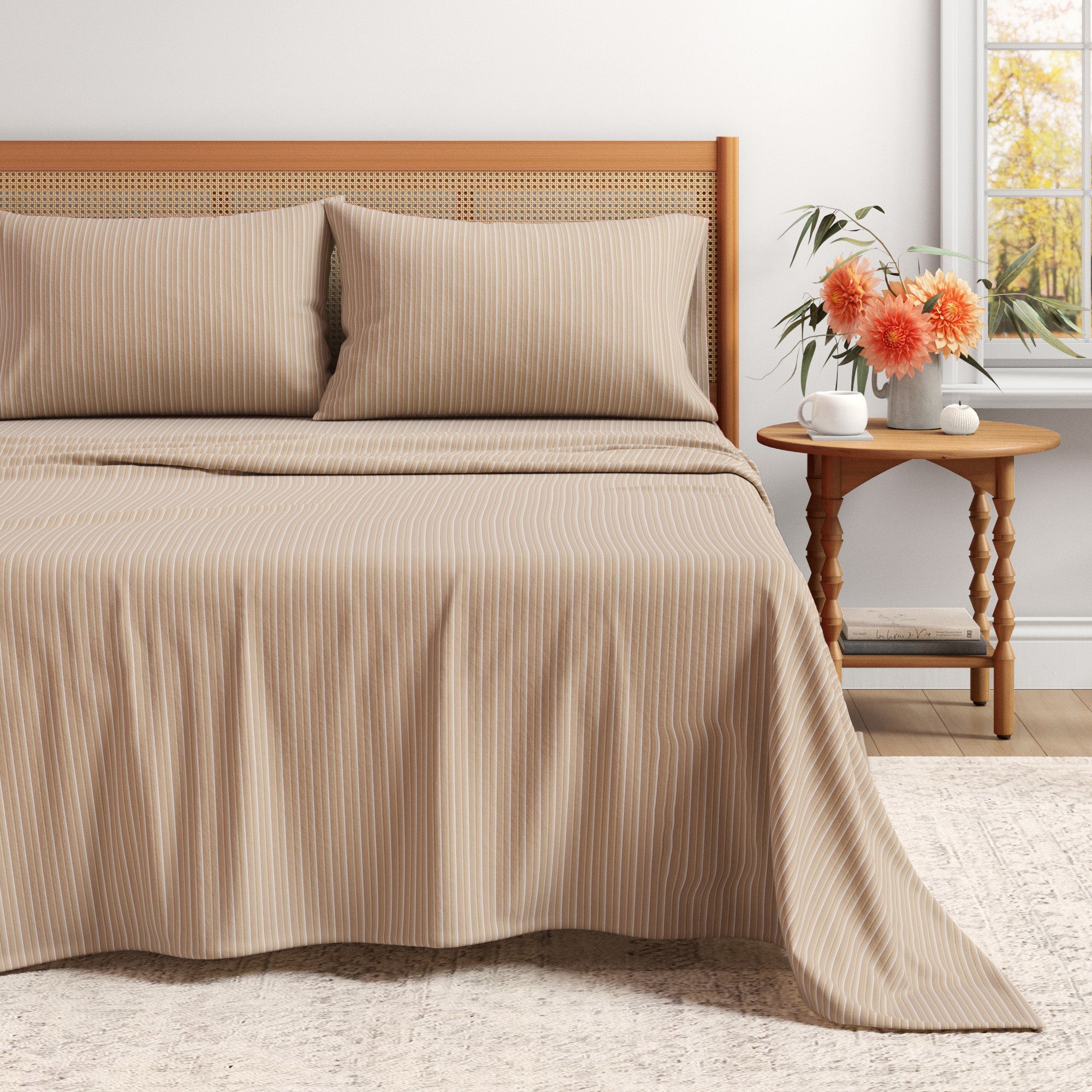 Turkish Cotton Flannel Sheet Set - Plaid & Stripe Collection