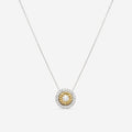 Roberto Coin 18K White & Yellow Siena Diamond Dot Large Pendant Necklace 111479AVCHX0