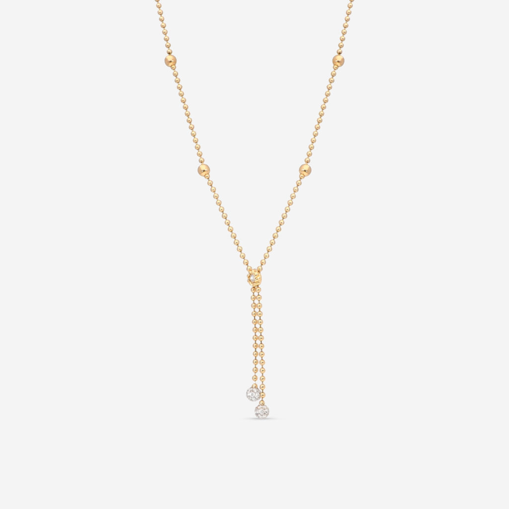 Roberto Coin 18K Yellow & White Gold Diamond Lariat Necklace 7773117AJCHX