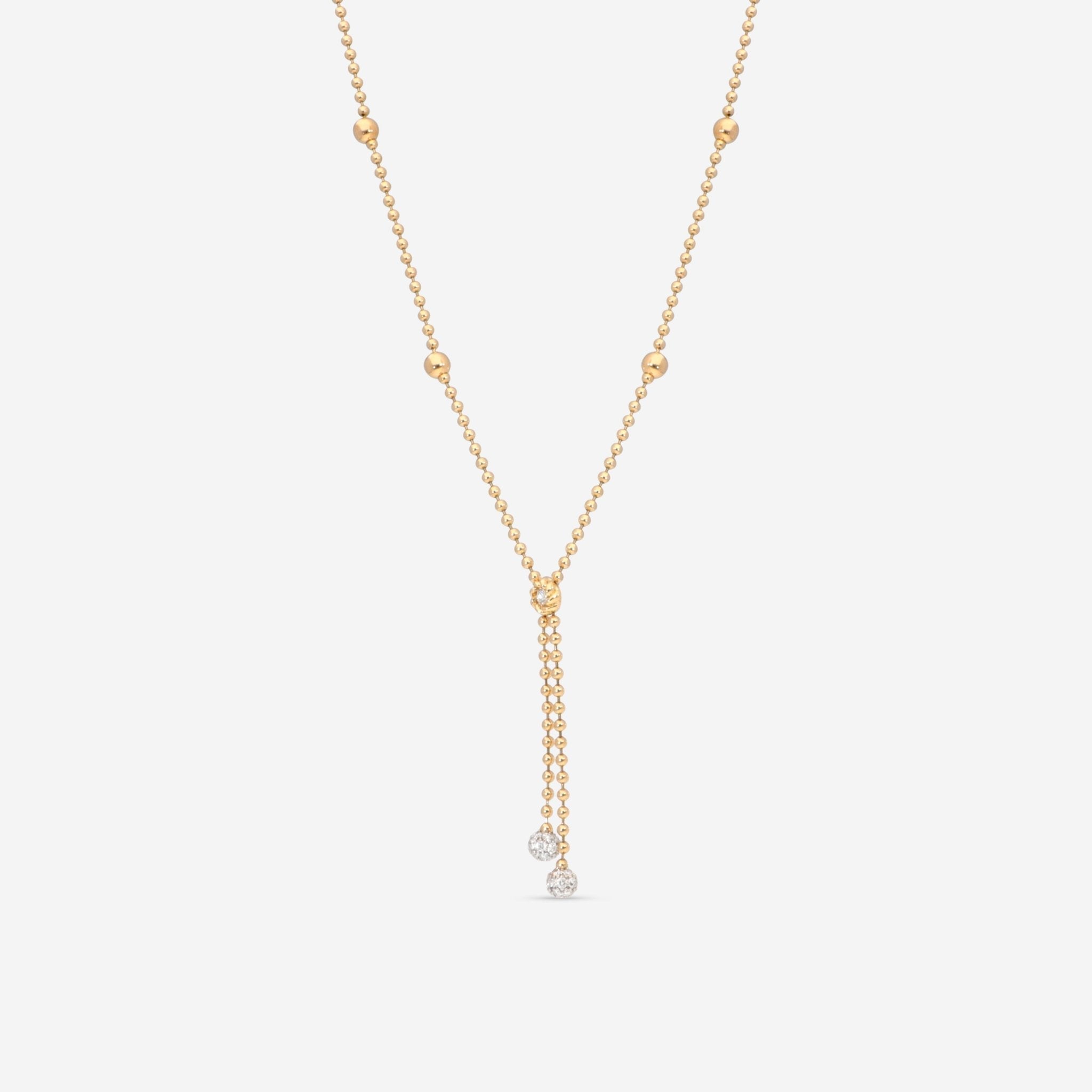 Roberto Coin 18K Yellow & White Gold Diamond Lariat Necklace 7773117AJCHX