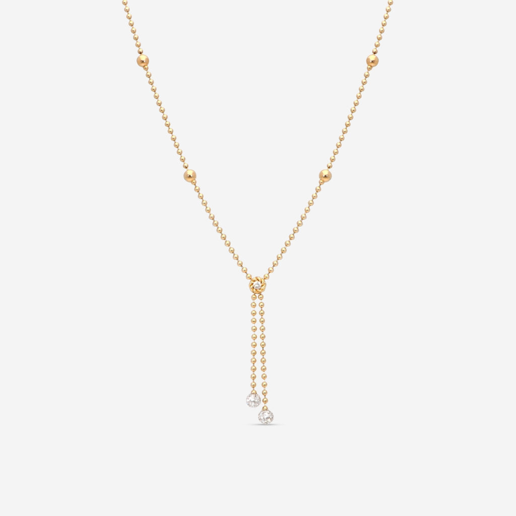Roberto Coin 18K Yellow & White Gold Diamond Lariat Necklace 7773117AJCHX