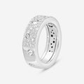 Roberto Coin Pois Moi Luna 18K White Gold Diamond Band Ring Sz. 6.5 8882509AW70X