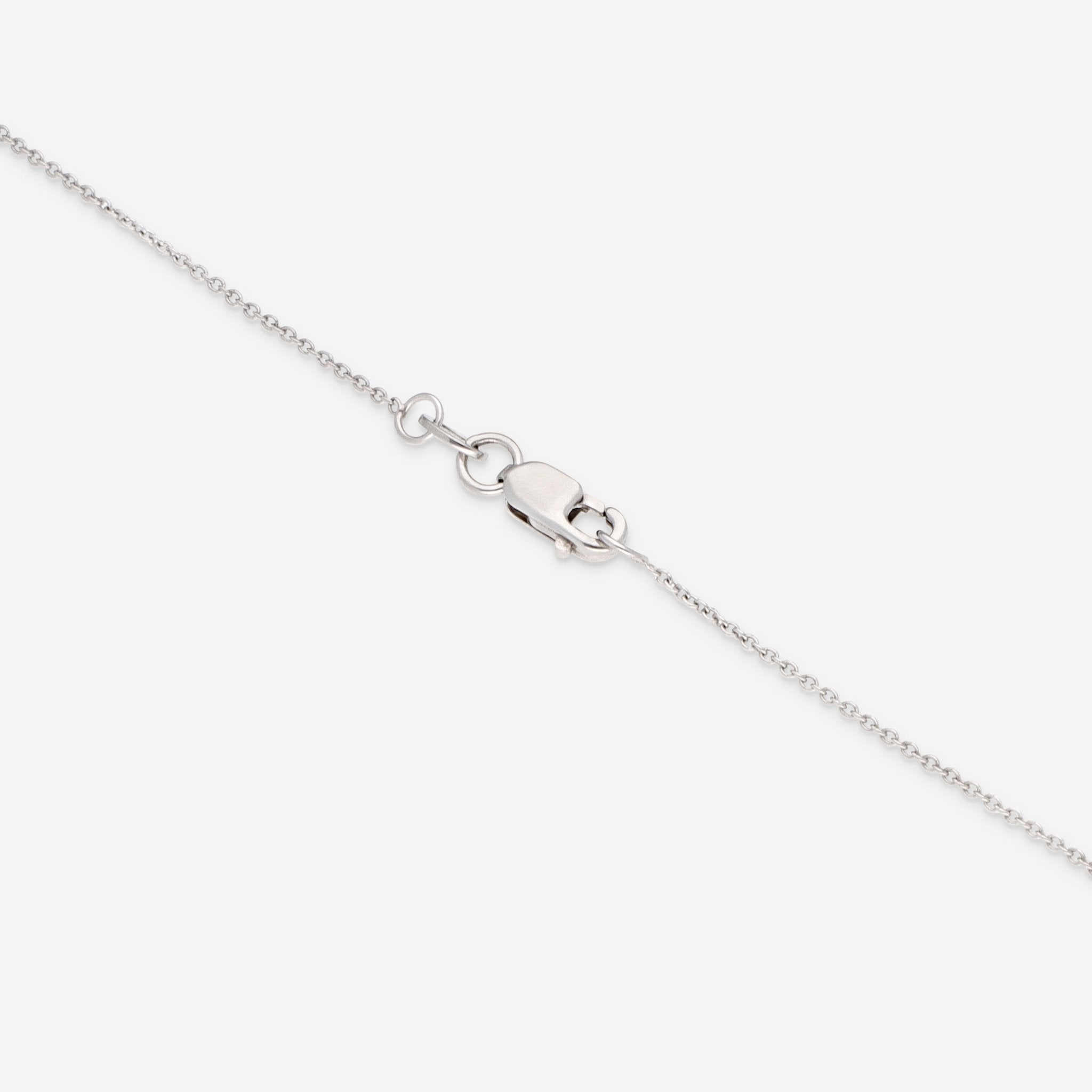 Roberto Coin Tiny Treasures 18K White Gold Star Burst Pendant Necklace 002127AWCHX0