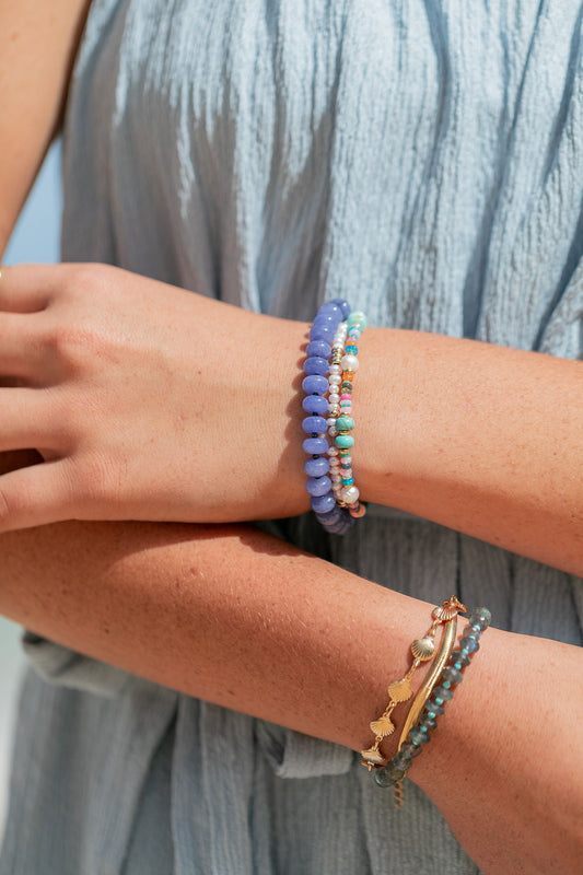 Sale - Violet Gemstone Bracelet - Jacaranda