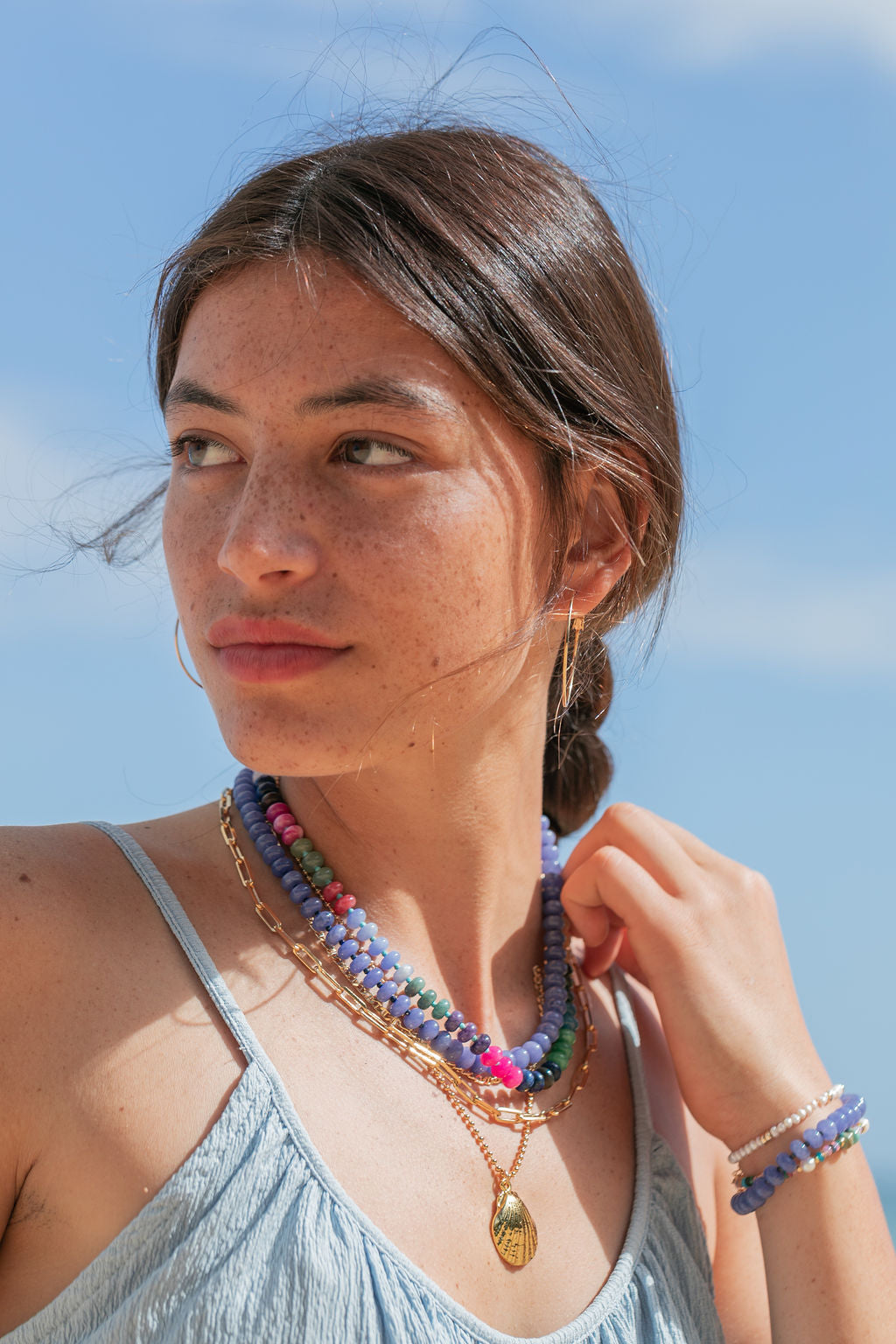 Sale - Violet Gemstone Bracelet - Jacaranda