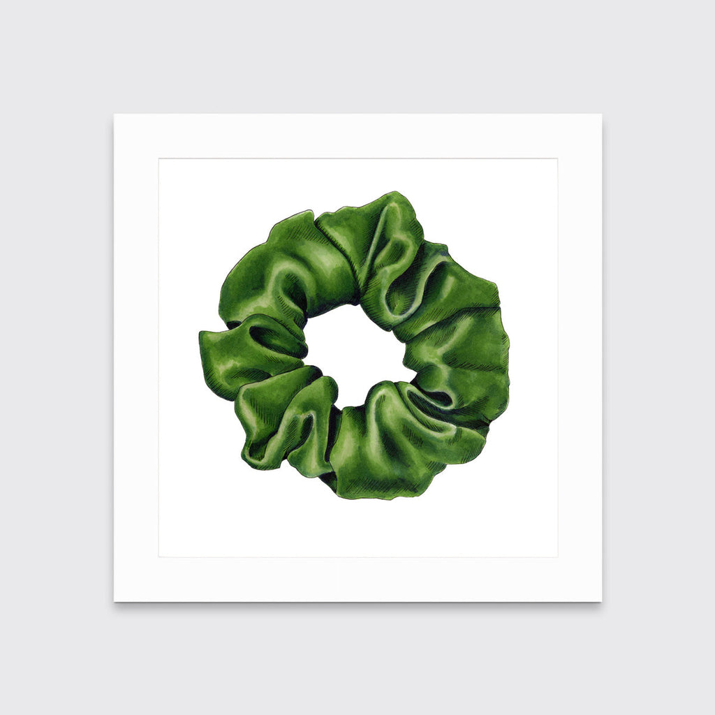 Scrunchie IV (Green) - Open Edition Paper Print