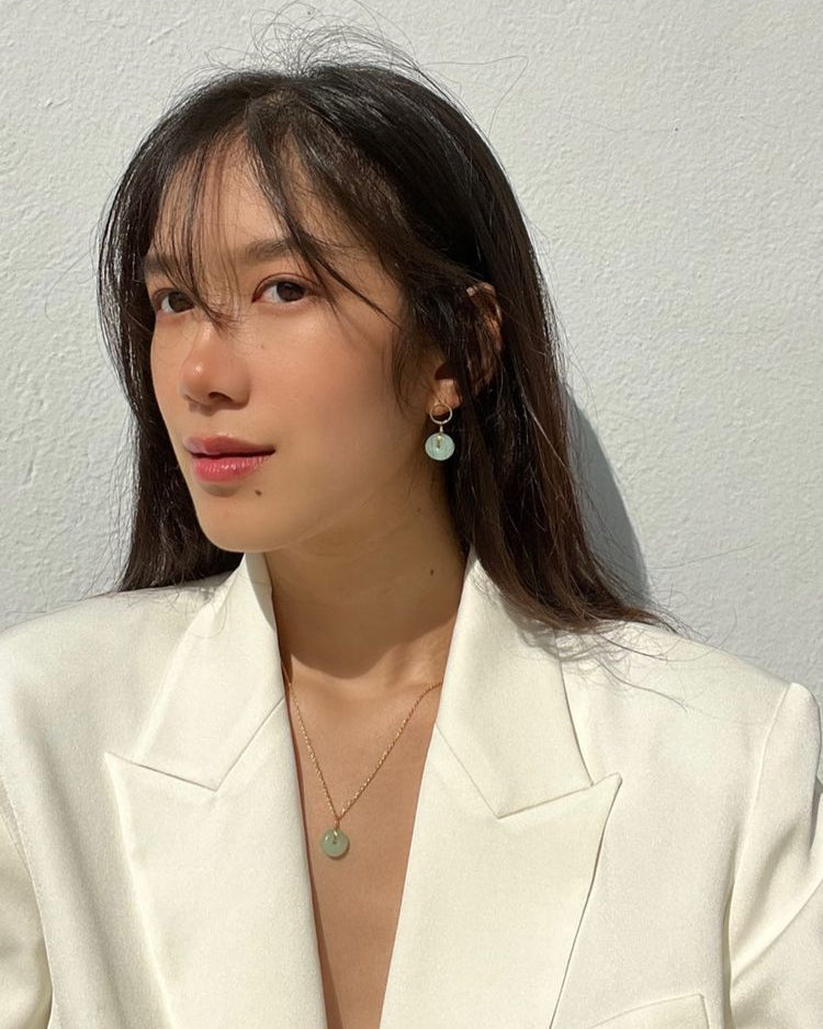 Coin — Green Jade Hollow Necklace