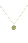 Coin — Green Jade Hollow Necklace