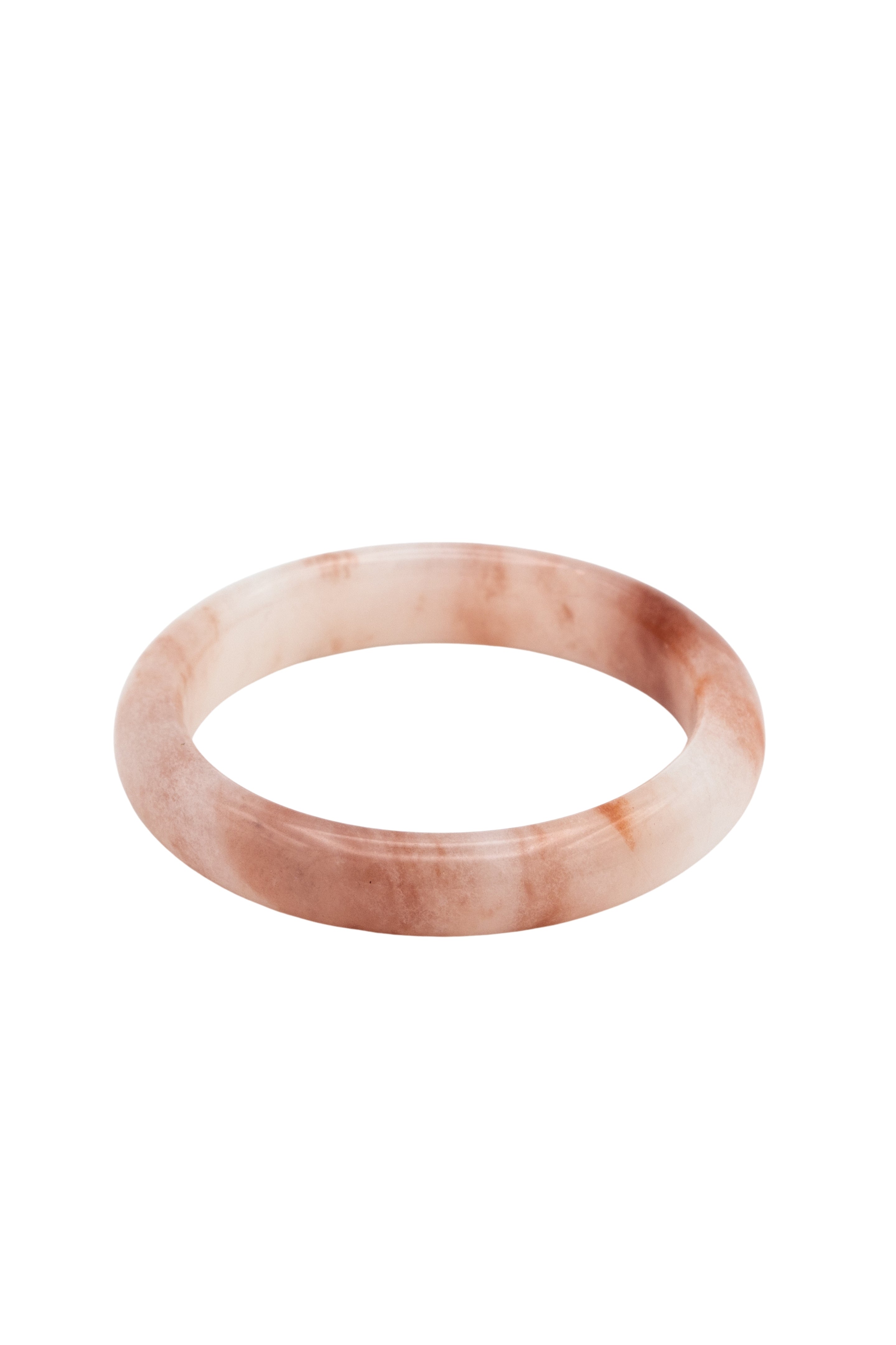 Peach Blossom — Pink Jade Stone Bangle