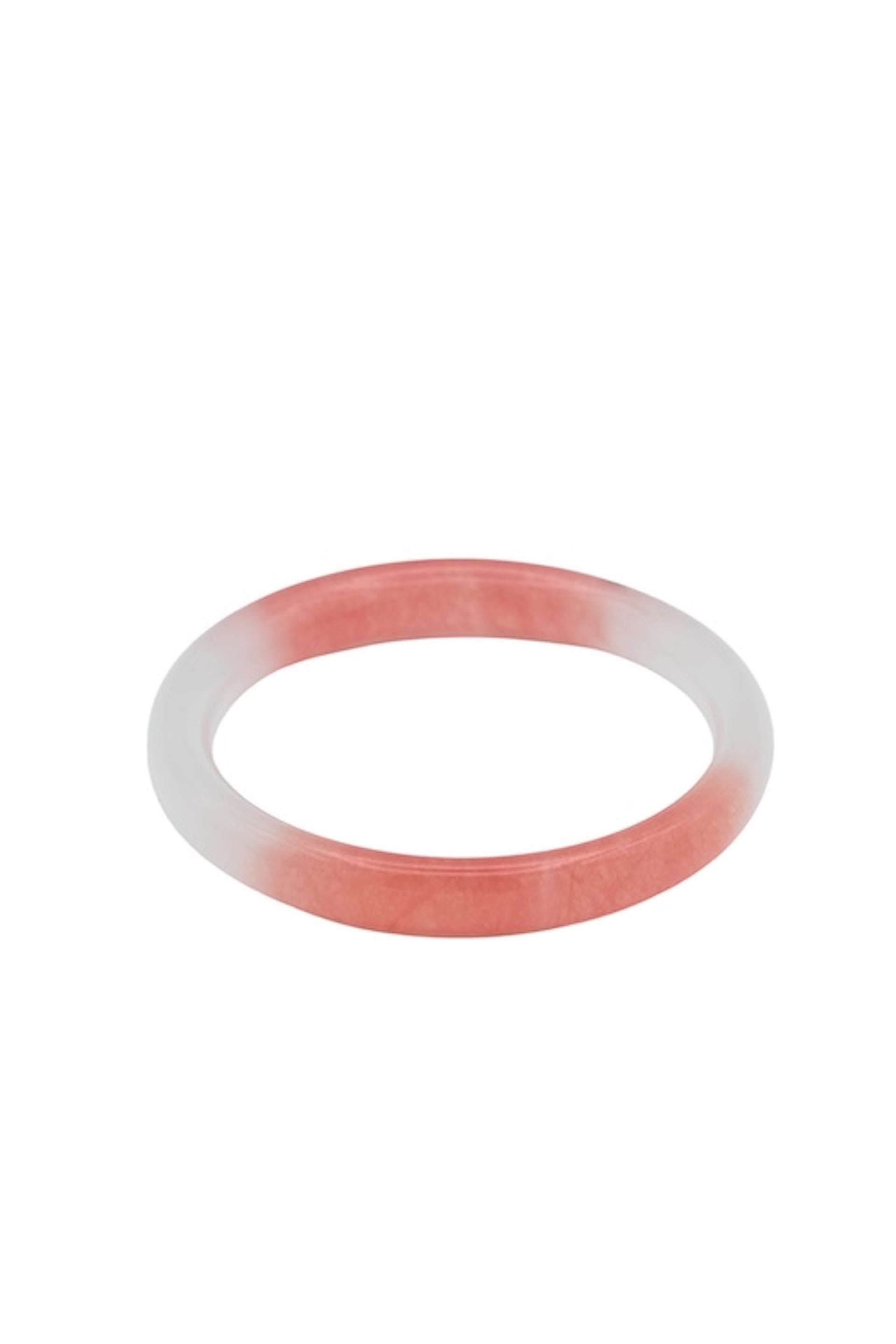 Blush Skinny — Pink Skinny Round Jade Stone Bangle