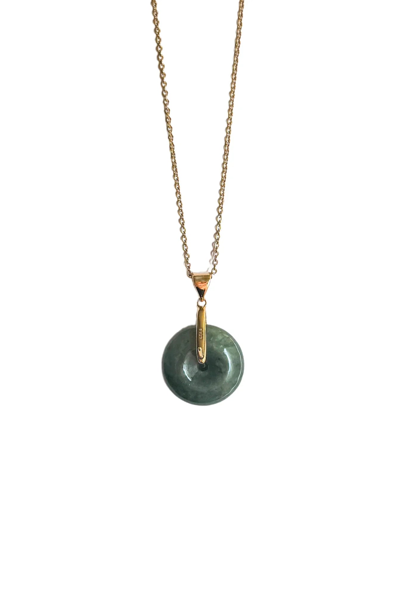 Button — Jade Pendant Necklace