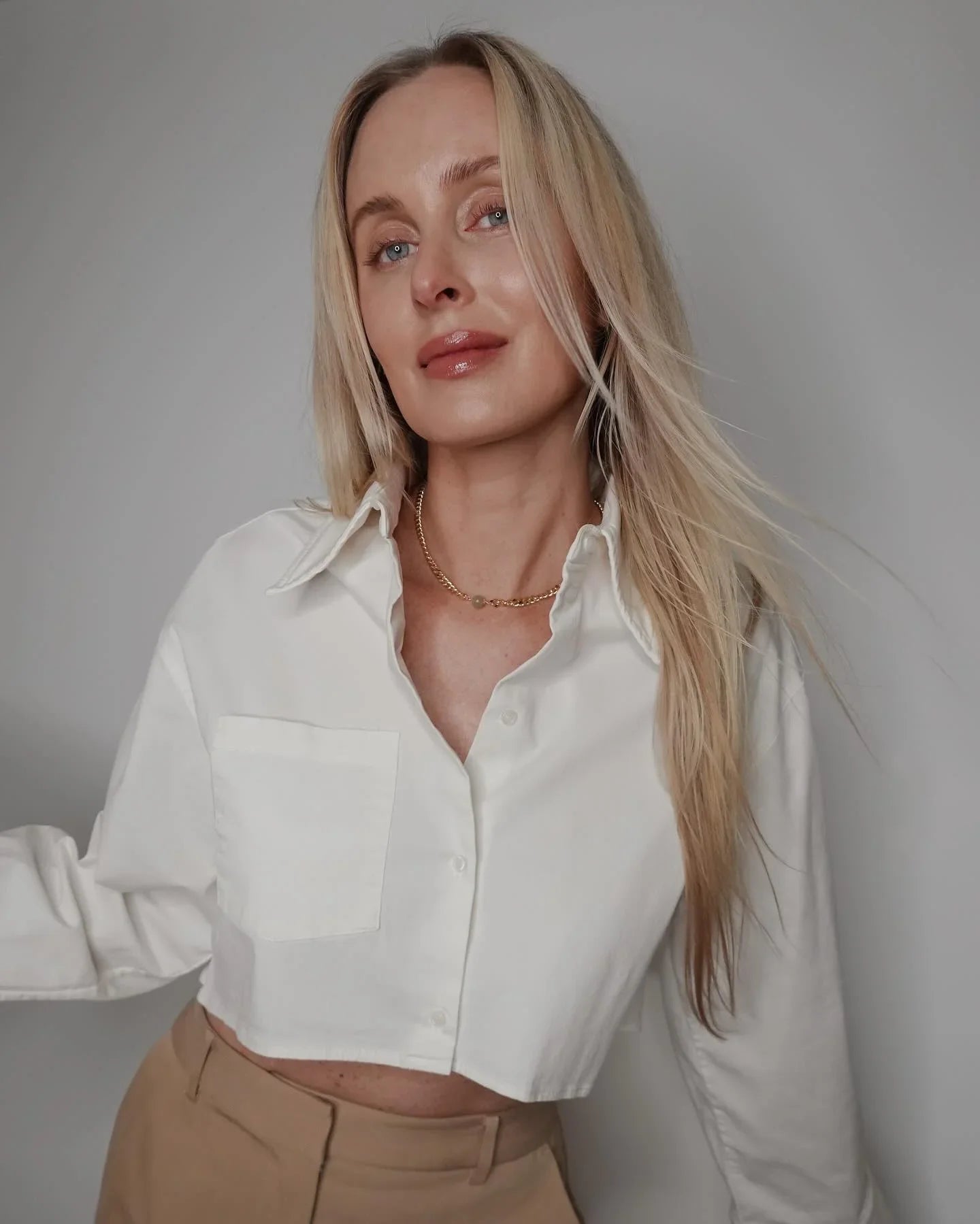 Charlotte — Green Jade Gold Chain Necklace