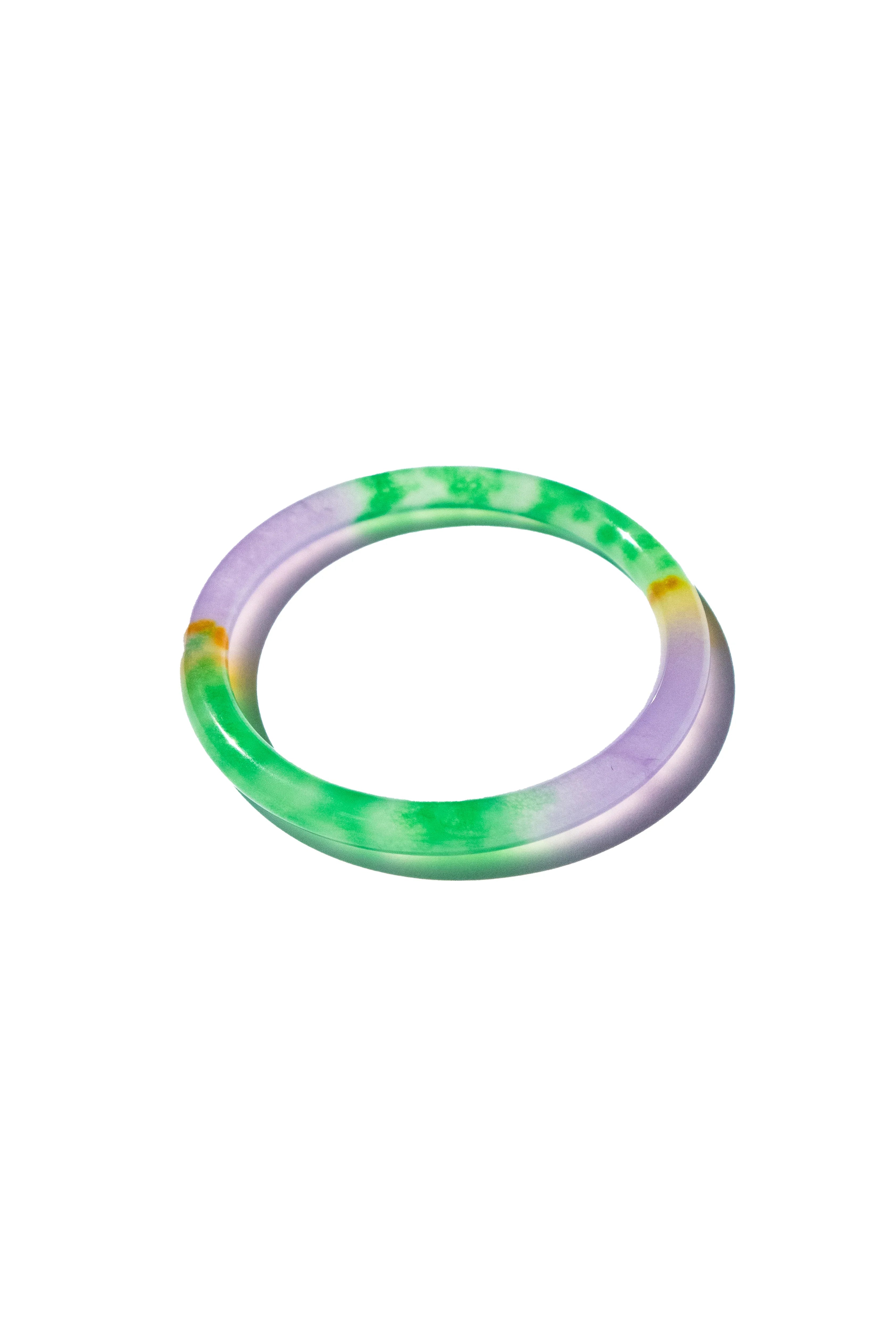 Lavender Field — Multicolor Jade Stone Bangle