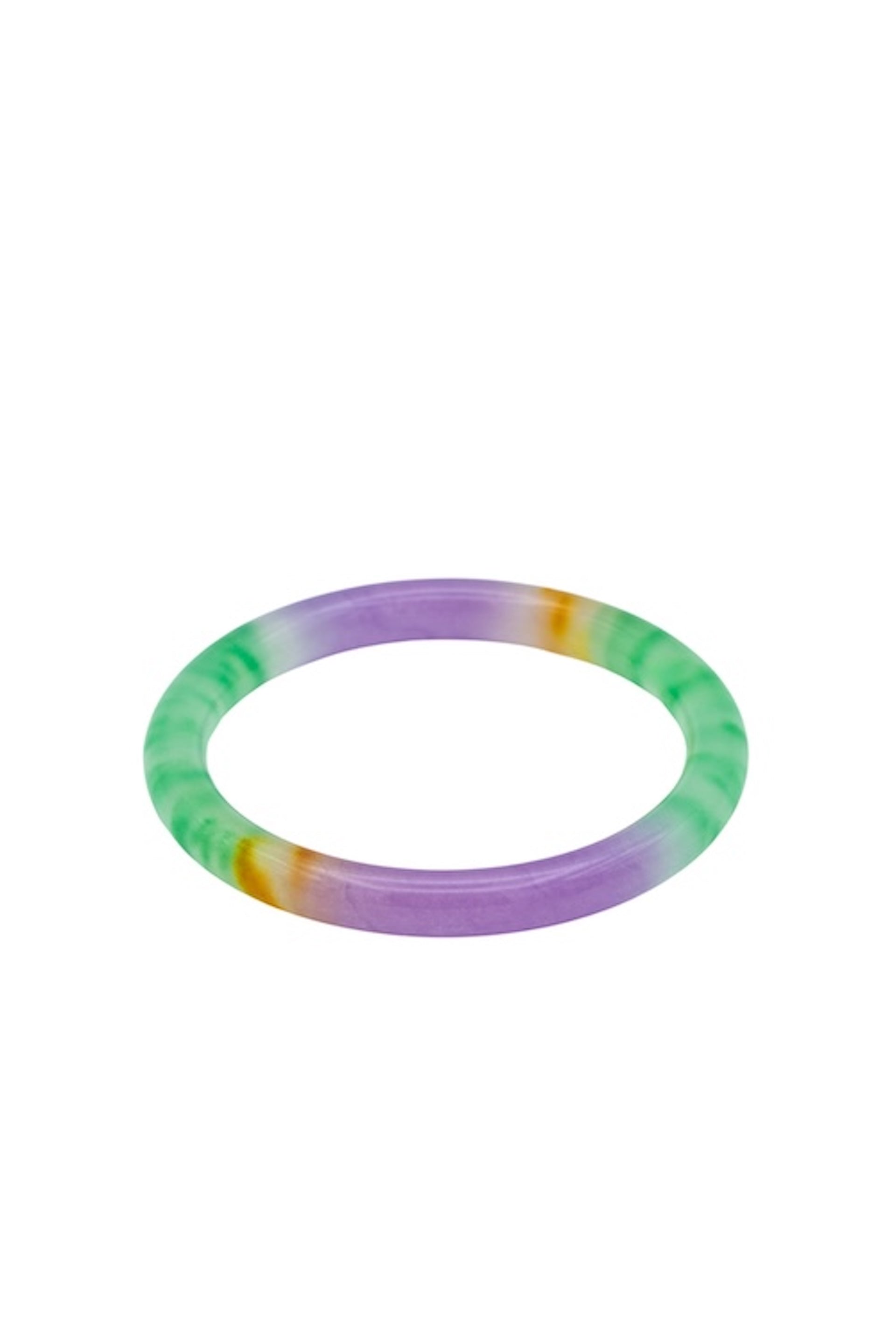 Lavender Field — Multicolor Jade Stone Bangle