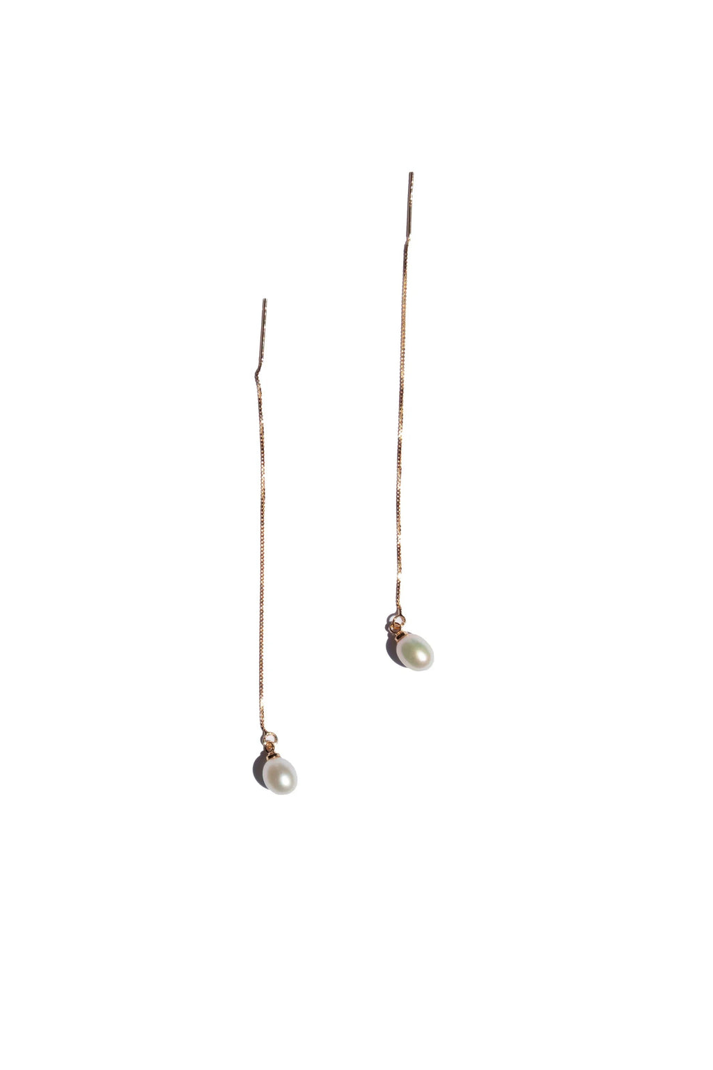 Lilith — Pearl Thread Earrings