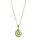 Lotus Root Jade Pendant Necklace