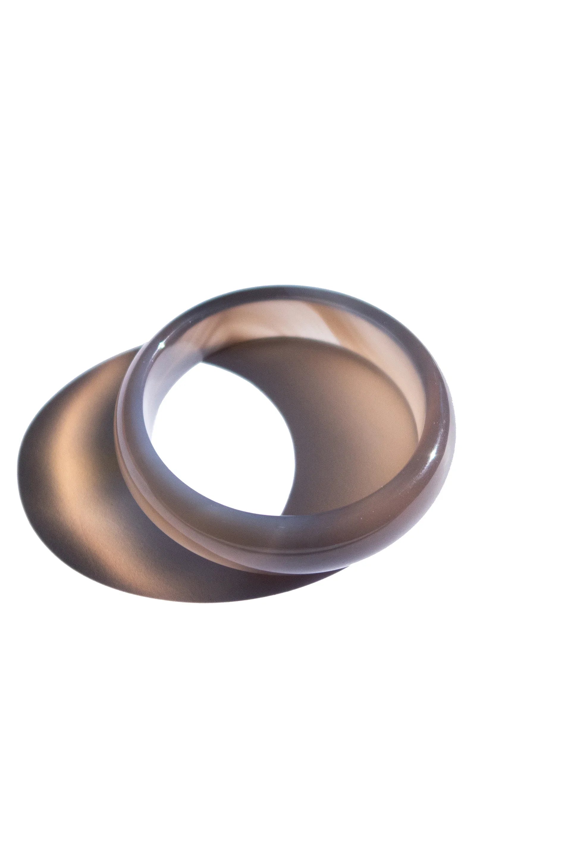 Moon — Purple Grey Jade Stone Bangle