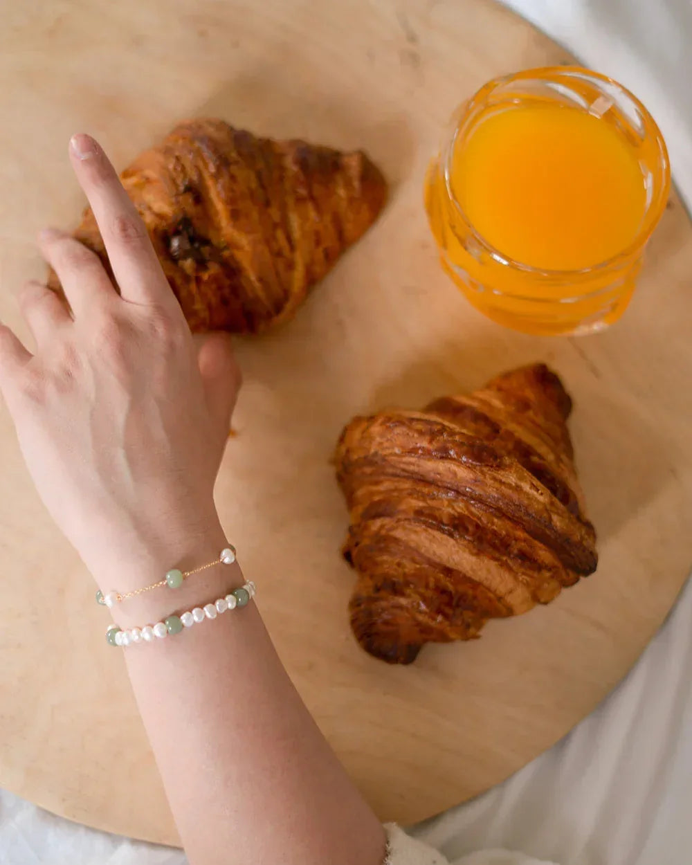 Olivia — Jade Pearl Bracelet