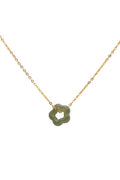 Plum Blossom — Green Jade Pendant Necklace