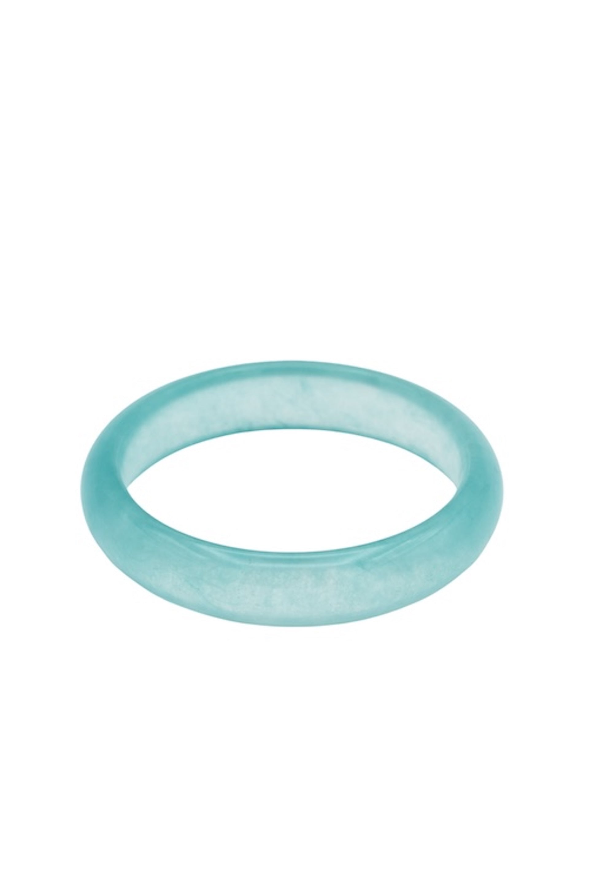 Silk Collection | Pool — Blue Jade Stone Bangle