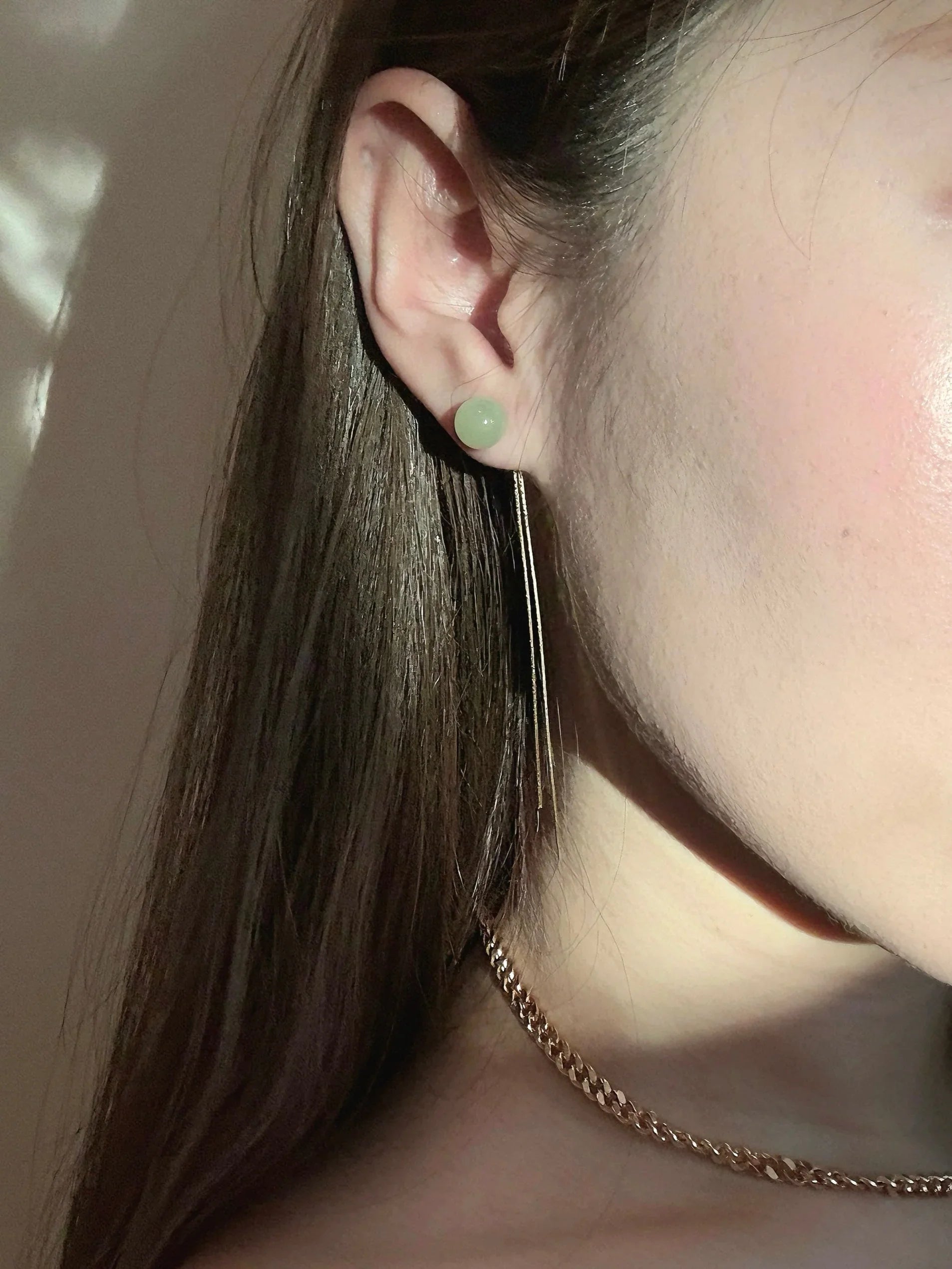 Sia — Jade Drop Earrings