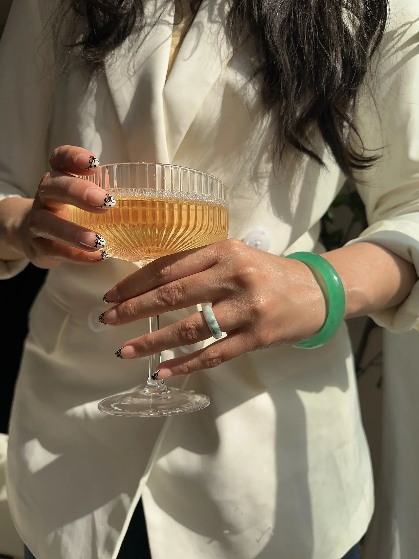 Silk Collection | Agave — Classic Cyan Jade Stone Bangle