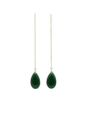 Waterdrop — Lab Jade Drop Earrings