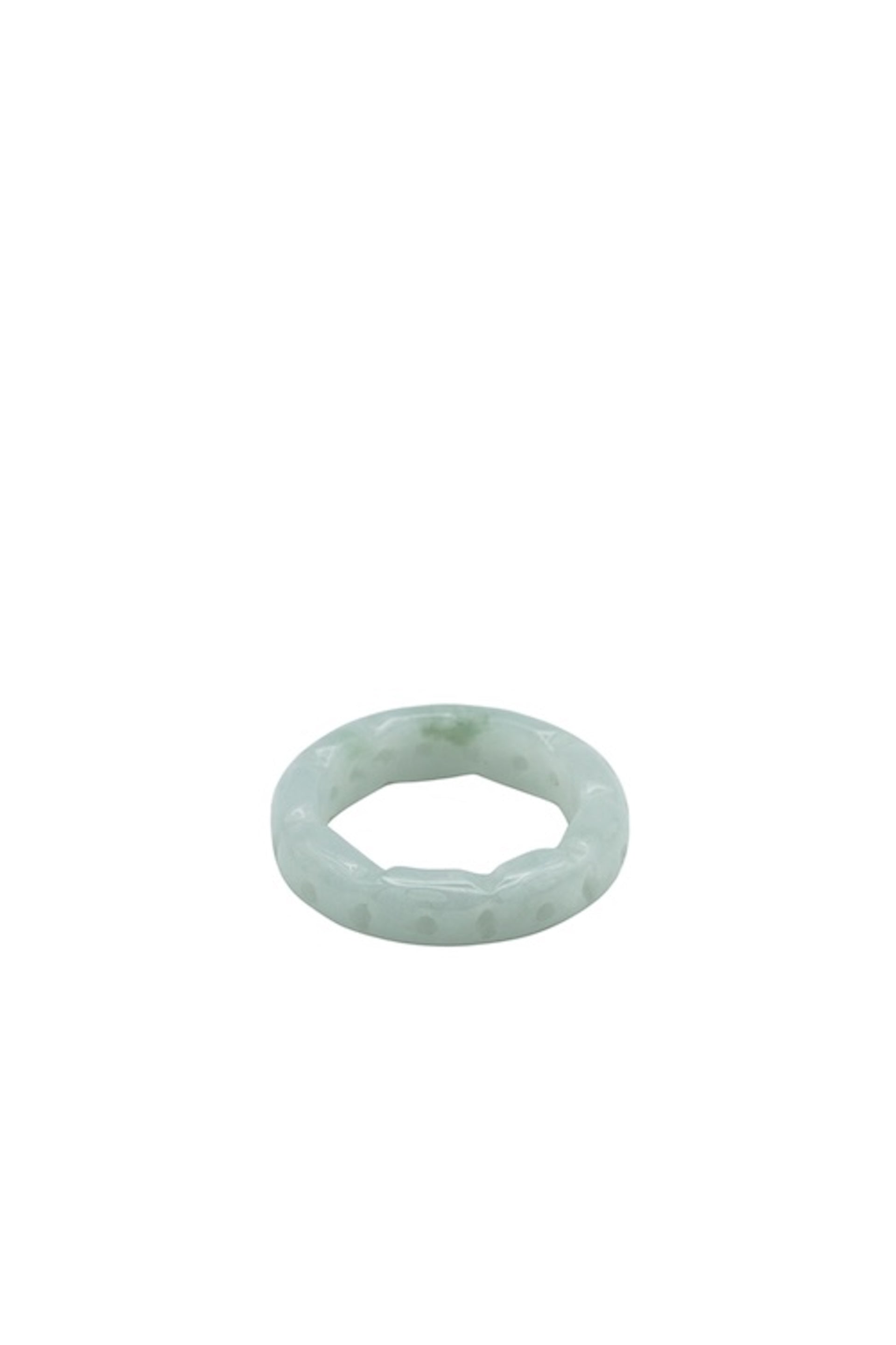 Weave — Off-White Jade Ring