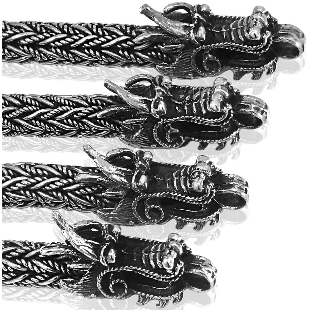 Silver Dragons Necklace