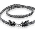 Silver Dragons Necklace