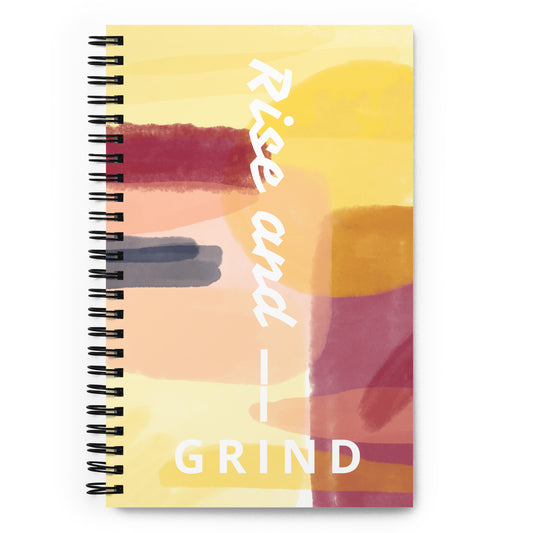 Rise and Grind Spiral notebook