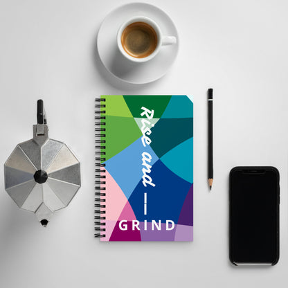 Rise and Grind Spiral notebook