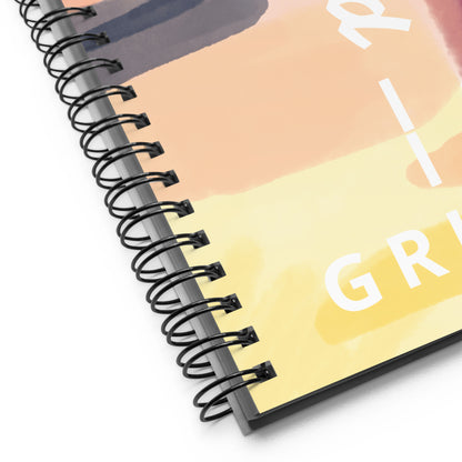 Rise and Grind Spiral notebook